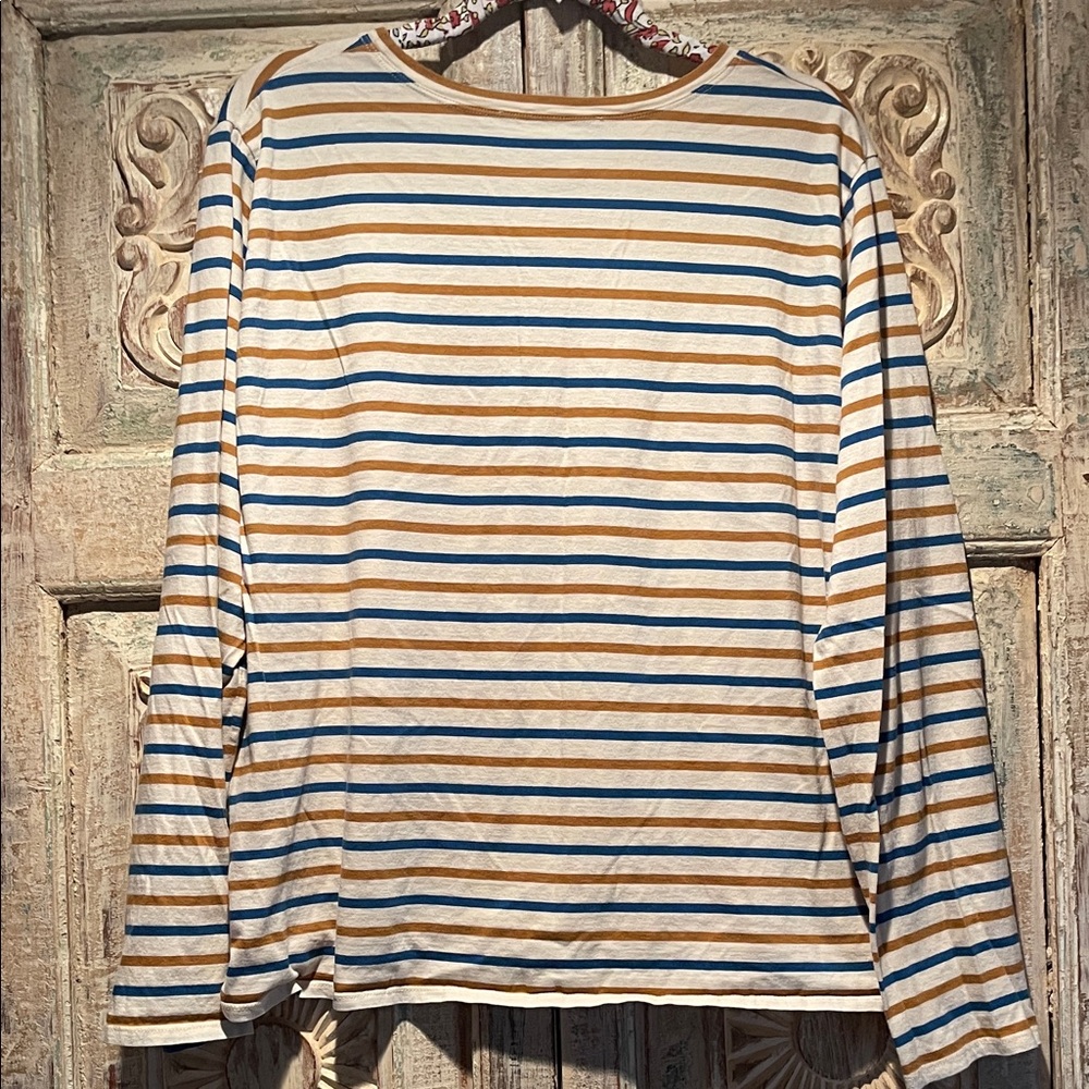EUC Madewell x KULE Long Sleeve Striped Shirt /3X/ - Picture 9 of 9